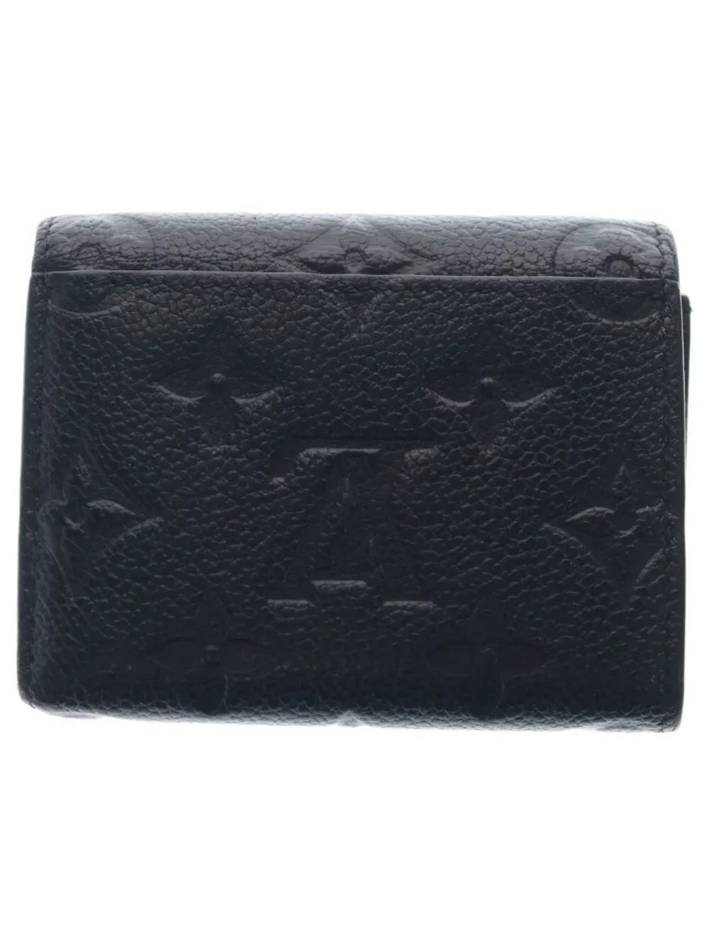 Louis Vuitton Empreinte Portefeuille Zoe Leather Wallet Trifold Gold Black